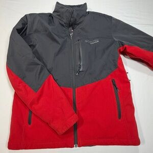 Columbia Titanium Omni Heat Men’s L Red & Charcoal Performance Jacket, Fleece,